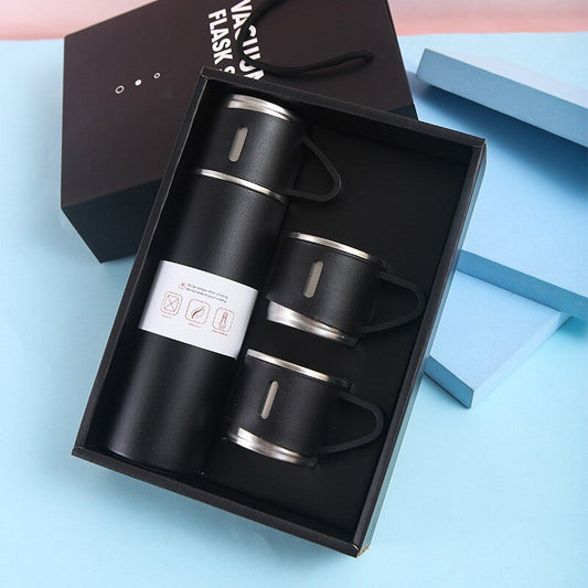 Stainless Steel Flask Cup Set